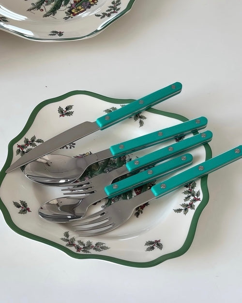 French Rivet Bistro Flatware Set - 10 Pieces