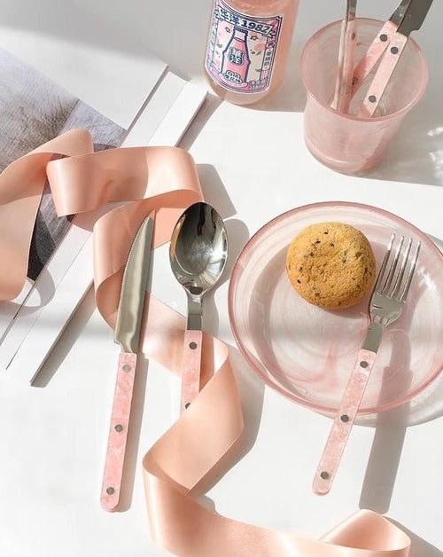 Rose Gold Flatware Set - 10 Pieces