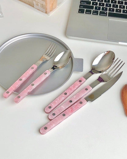 Rose Gold Flatware Set - 10 Pieces