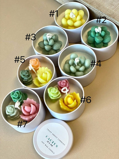 Cactus Jar Candle — Desert-Scented Soy Wax, Handmade in the USA