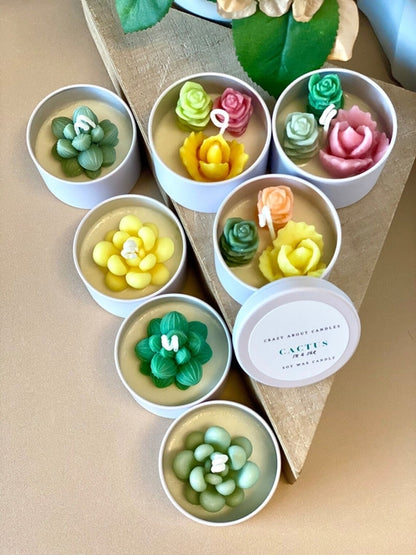 Cactus Jar Candle — Desert-Scented Soy Wax, Handmade in the USA
