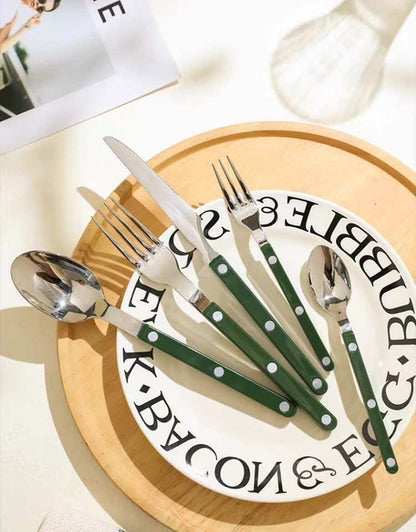 Vibrant Bistro Flatware Set - 10 Pieces