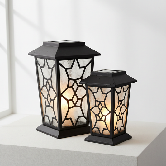 Solar Garden Lantern Set - Outdoor lighting decor