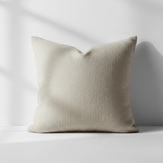 Textured Linen Throw Pillow - Luxury home accent