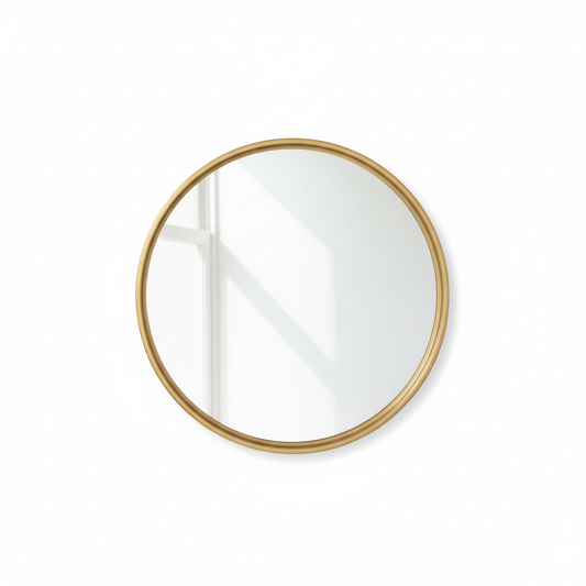 Round Brass Wall Mirror - Modern home decor