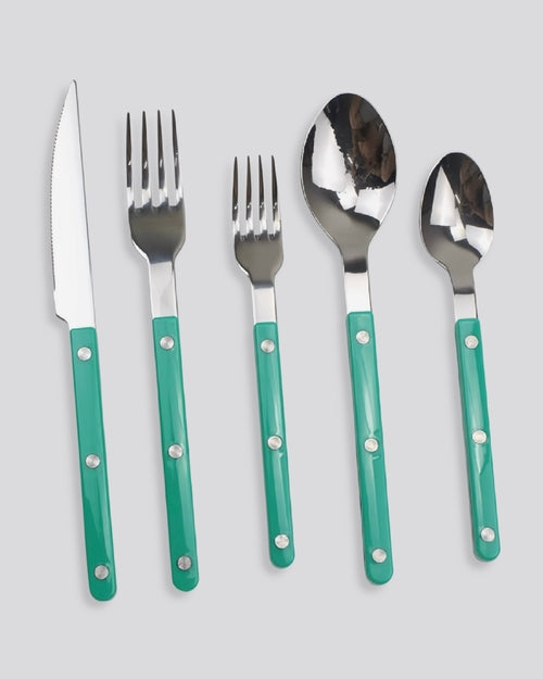French Rivet Bistro Flatware Set - 10 Pieces