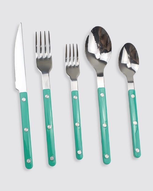 French Rivet Bistro Flatware Set - 10 Pieces
