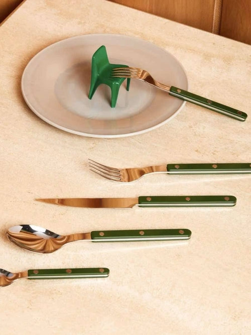 Vibrant Bistro Flatware Set - 10 Pieces