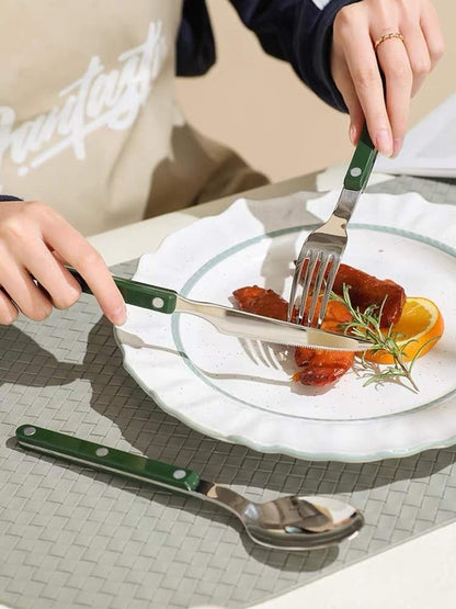 Vibrant Bistro Flatware Set - 10 Pieces